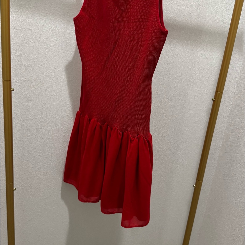 Commense Red Sleeveless Dress
